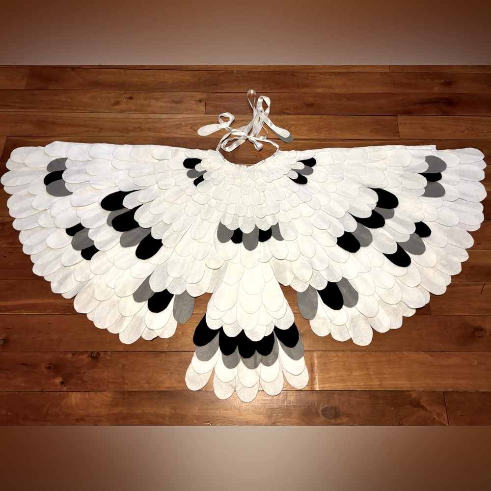 Handmade Snowy Owl / magical wizard school costume
